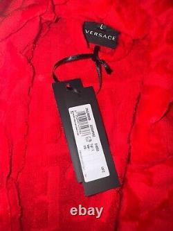 100% Authentic Versace Baroque Bathrobe Red Size L BNWT RRP £370