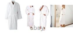 100% Cotton Night Ware Bath Robe Towelling Dressing Gown With Belt