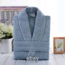 100%Cotton Toweling Lovers Bath Robe Men Women Nightrobe Sleepwear Home Bathrobe