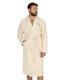 100% Organic Bath Robe Soft Absorbent Unisex Dye Free No Chemicals White Medium