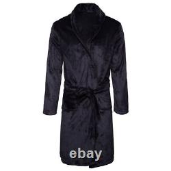 10 Bathrobe Black Fleece Large Size 34 to 42 Chest