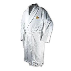 ($110) Los Angeles Lakers nba Basketball Jersey Bath Robe Bathrobe ADULT MEN'S