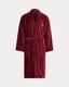 $115 MSRP Polo Ralph Lauren Men's Terry Velour Bath Robe Classic Wine Sz S/M NWT