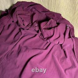 1941 MENS Military HOSPITAL Long PURPLE CORDUROY Bathrobe with REPAIRS DISTRESSING