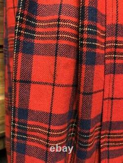 1960s Pendleton Mens Wool Bathrobe Housecoat Smoking Jacket Sz M Plaid Made USA