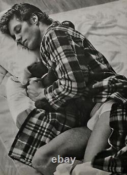 1978 Vintage BRUCE WEBER Semi Nude Male JEFF AQUILON Bathrobe Bed Photo Gravure