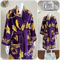 1990s Cypress Celestial Spa Robe Moon Sun Stars Lounge Bathrobe Unisex 90s VTG
