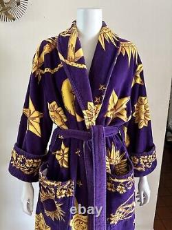 1990s Cypress Celestial Spa Robe Moon Sun Stars Lounge Bathrobe Unisex 90s VTG