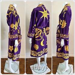 1990s Cypress Celestial Spa Robe Moon Sun Stars Lounge Bathrobe Unisex 90s VTG