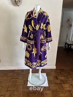 1990s Cypress Celestial Spa Robe Moon Sun Stars Lounge Bathrobe Unisex 90s VTG
