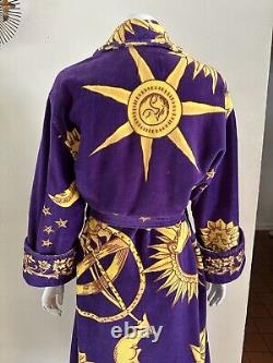 1990s Cypress Celestial Spa Robe Moon Sun Stars Lounge Bathrobe Unisex 90s VTG