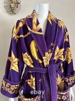 1990s Cypress Celestial Spa Robe Moon Sun Stars Lounge Bathrobe Unisex 90s VTG