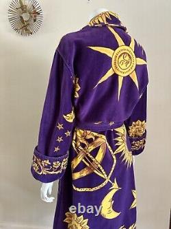 1990s Cypress Celestial Spa Robe Moon Sun Stars Lounge Bathrobe Unisex 90s VTG
