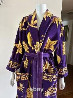 1990s Cypress Celestial Spa Robe Moon Sun Stars Lounge Bathrobe Unisex 90s VTG