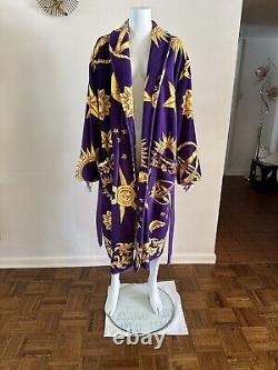 1990s Cypress Celestial Spa Robe Moon Sun Stars Lounge Bathrobe Unisex 90s VTG
