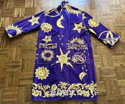 1990s Cypress Celestial Spa Robe Moon Sun Stars Lounge Bathrobe Unisex 90s VTG