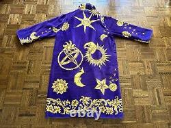 1990s Cypress Celestial Spa Robe Moon Sun Stars Lounge Bathrobe Unisex 90s VTG