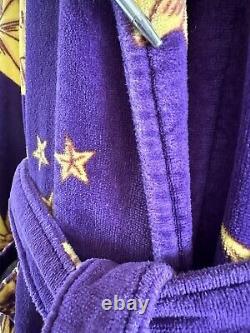 1990s Cypress Celestial Spa Robe Moon Sun Stars Lounge Bathrobe Unisex 90s VTG