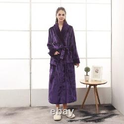 2022 Men's flannel gown thickened kimono pajamas plus size bathrobe in winter
