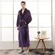 2022 Men's flannel gown thickened kimono pajamas plus size bathrobe in winter