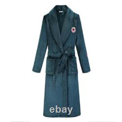 2022 Plus size 3XL flannel men's gown pajamas winter warm kimono bathrobe robe