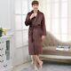 2022 new Couple Dress Warm Super Soft Flannel Coral Long Bathrobe