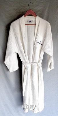 2 Matching Chelsea Unisex Waffle Soft Cotton Spa Bathrobe, Little Dix Bay Logo