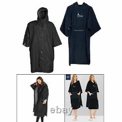 2xWomen Men Wetsuit Changing Robe Towel Bathrobe Diving Gear Surf Poncho with Hood