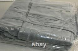 $300 NEW Frette Velour Terry BATH Robe Shawl Collar Grey Gray S M L XL