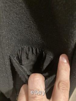 $3999 Daniel Hanson Angora Cashmere Wool Blend Black Robe Dressing Gown M