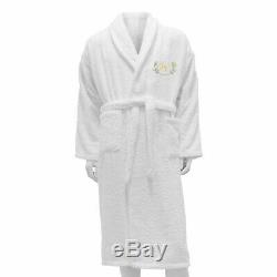 5 Hotel Edition White Set Personalized Bathrobe, Bath Towels Ref. Linen