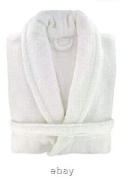 8 Pack Bathrobe (2 Robe + 2 Slipper + 2 Towel) Set Soft Egyptian Cotton Unisex