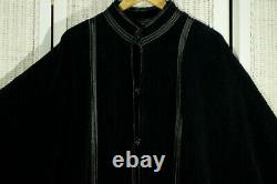 ANNIKKI KARVINEN Vintage Bathrobe Finnish Designer Mens Black Robe Free Size