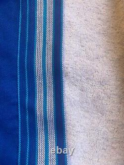 ASPIGA towelling dressing gown NEW bathrobe UNISEX M blue white was 68.00 kikoy