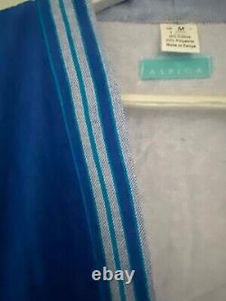 ASPIGA towelling dressing gown NEW bathrobe UNISEX XL was 68.00 Kikoy blue white