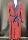 Absolutely stunning Men's 40s/50s Rabhor burgundy/navy satin bathrobe one size