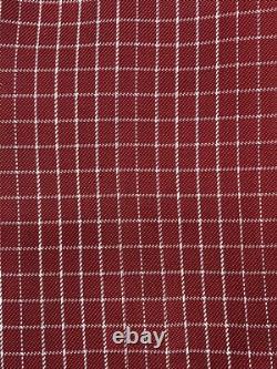 Absolutely stunning Men's 40s/50s Rabhor burgundy/navy satin bathrobe one size