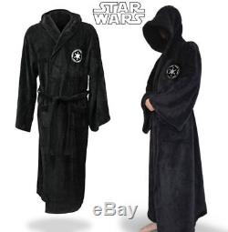 Adults Star Wars Jedi Sith Soft Fleece Hooded Bathrobe Gown Bath Robe Cloak Cape