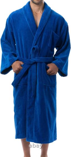 Alpine Swiss Pure Cotton Mens Terry Cloth Bathrobe Super Absorbent Spa Robe