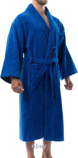 Alpine Swiss Pure Cotton Mens Terry Cloth Bathrobe Super Absorbent Spa Robe