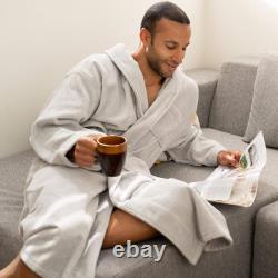 Alpine Swiss Pure Cotton Mens Terry Cloth Bathrobe Super Absorbent Spa Robe