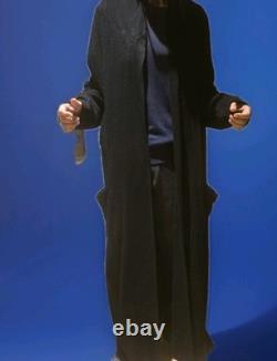 Arlotta Luxury 100% Cashmere X Large Black Bathrobe unisex free one size