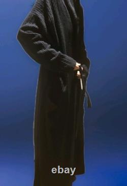 Arlotta Luxury 100% Cashmere X Large Black Bathrobe unisex free one size