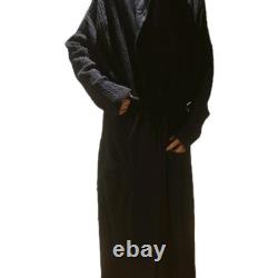 Arlotta Luxury 100% Cashmere X Large Black Bathrobe unisex free one size