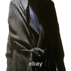 Arlotta Luxury 100% Cashmere X Large Black Bathrobe unisex free one size