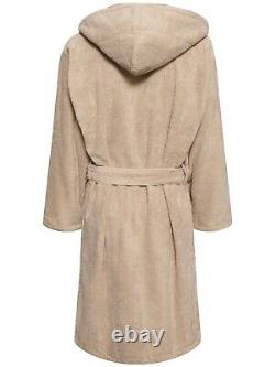 Armani Casa Dorotea $380 Dove Grey Cotton Unisex Long Bathrobe New And Authentic