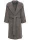 Armani Casa Dorotea $380 Grey Cotton Unisex Long Bathrobe New And Authentic