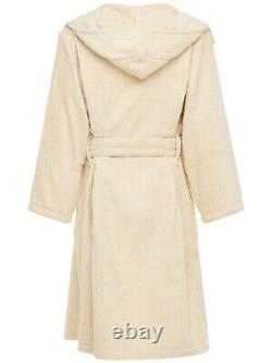 Armani Casa Dorotea $380 Sand Cotton Unisex Long Bathrobe New And Authentic