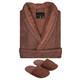 Armani International Faccia dei Colori Cotton Bathrobe & Slippers Set, Chocolate