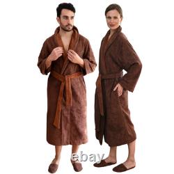 Armani International Faccia dei Colori Cotton Bathrobe & Slippers Set, Chocolate